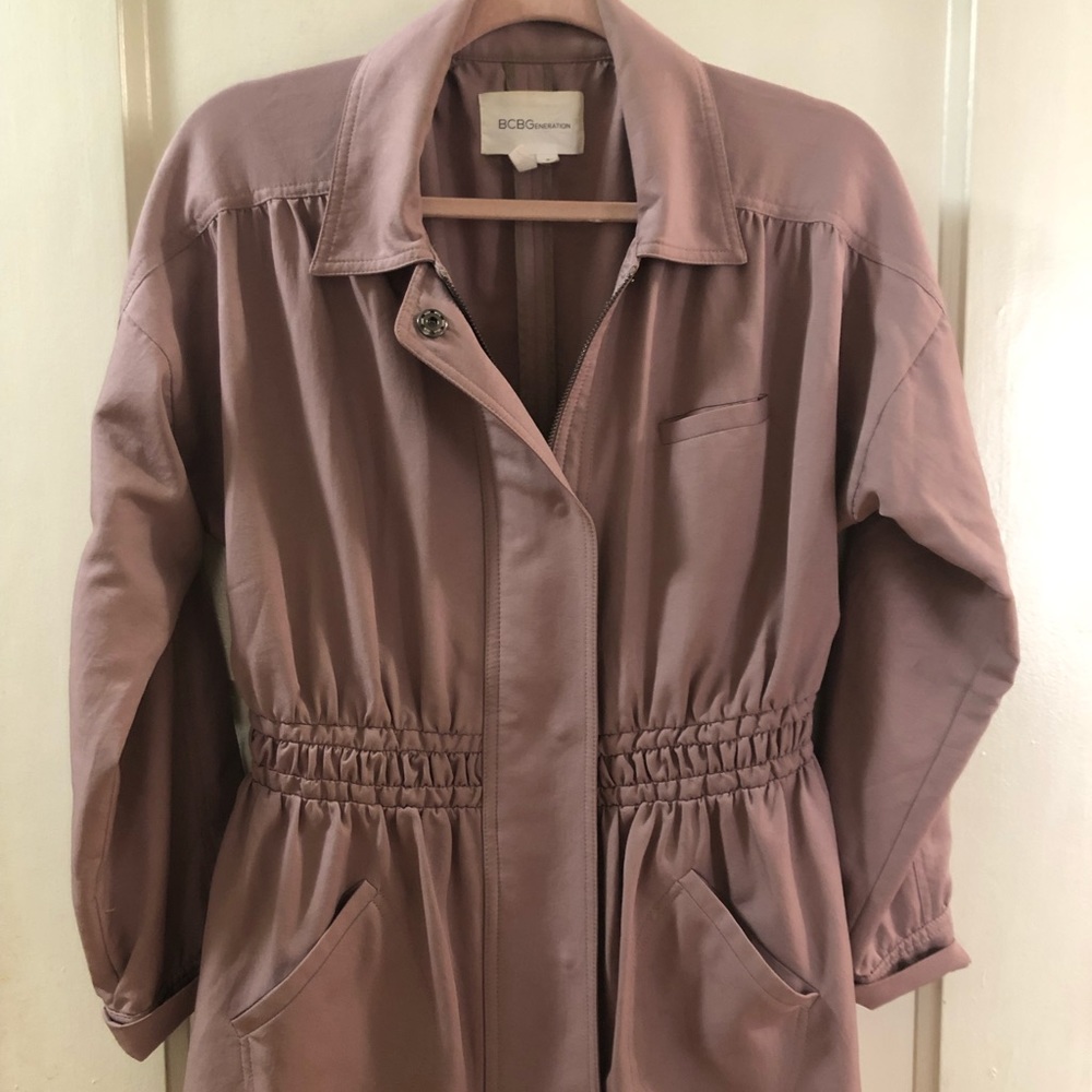 BCBG Light Pink/Mauve Synched Jacket